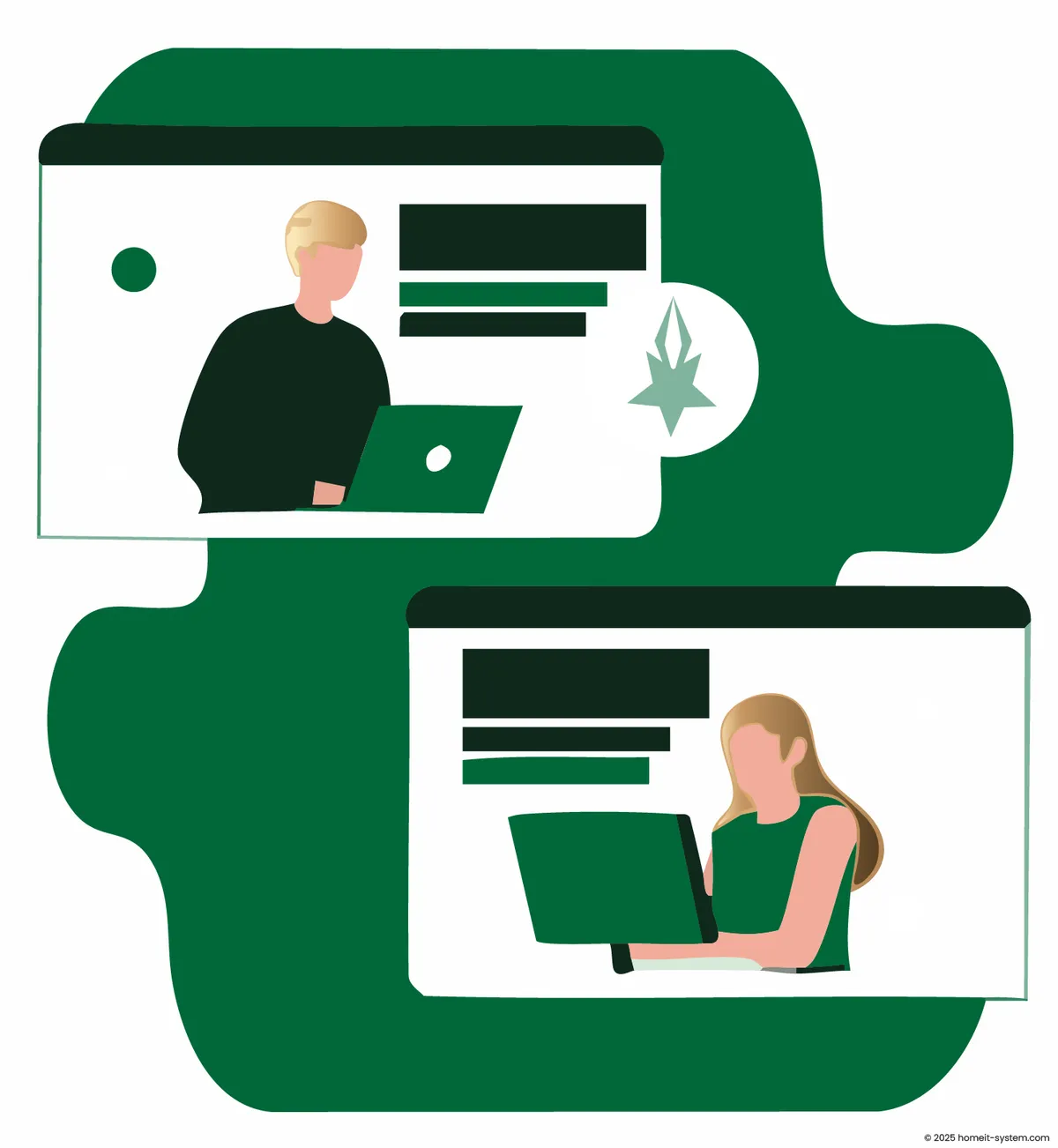 Illustration zu IT-Dienstleistungen  Wettbewerbsfähige Preise, messbare Qualität und langjährige Erfahrung in IT-Lösungen