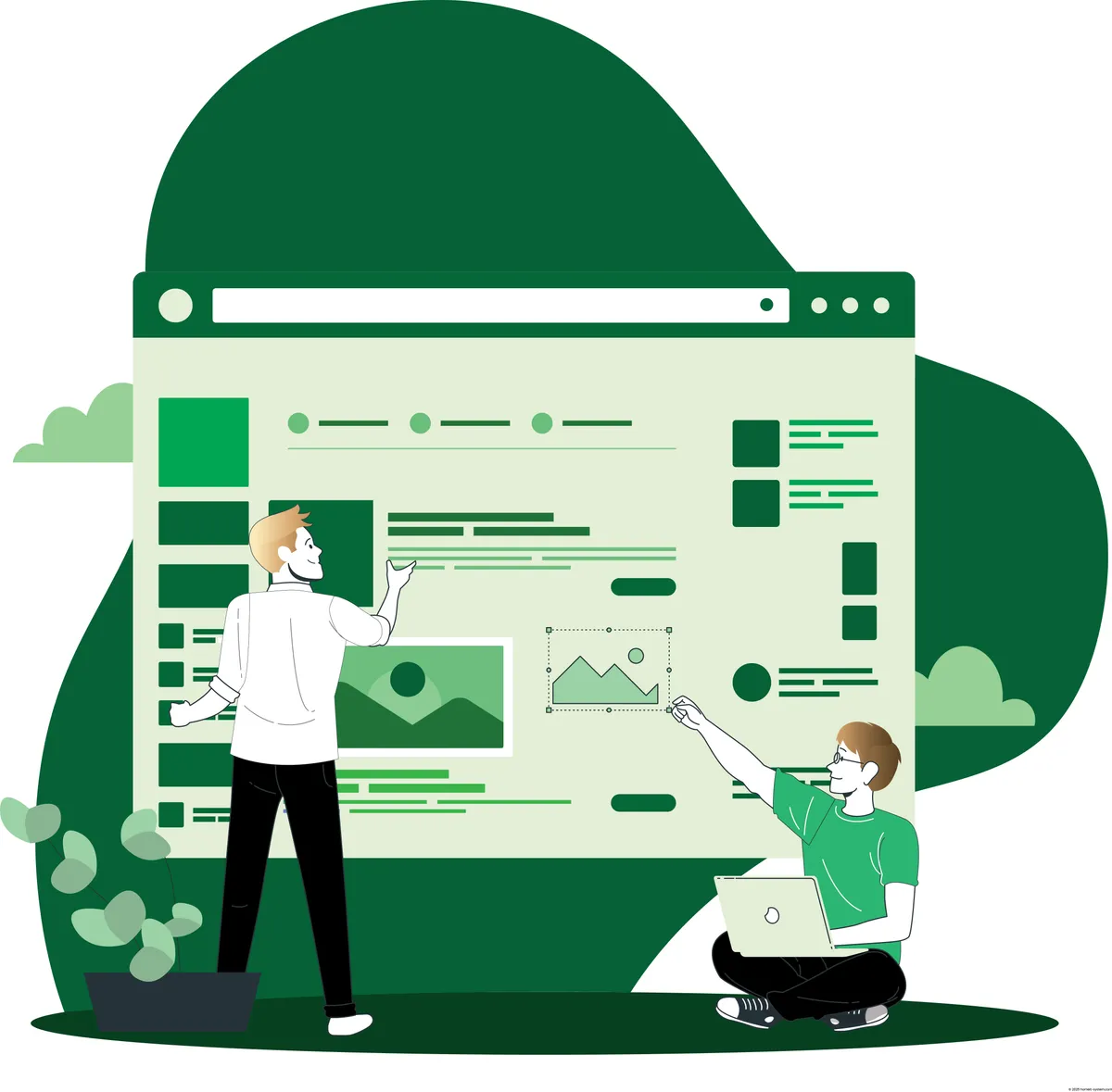 Illustration zur Standardsoftware  Effiziente Lösungen für Geschäftsprozesse
